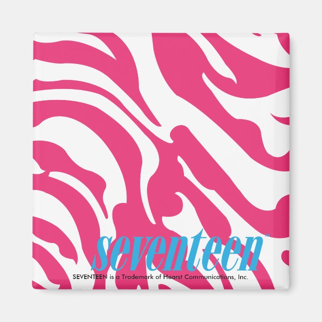 Zebra Magenta Magnet (Vorne)