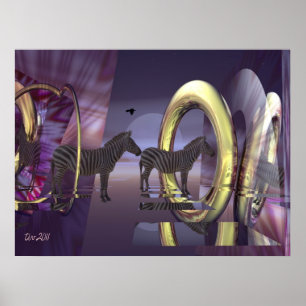 Zebra-Magie Poster