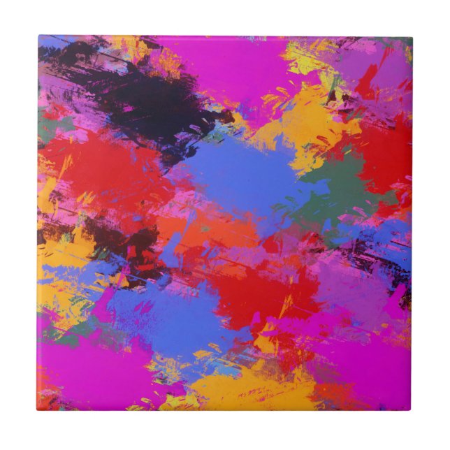 Zebra-Malerei Fliese (Vorderseite)