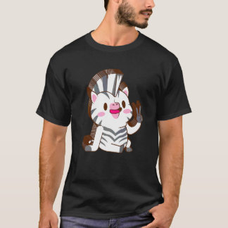 Zebra Mehrschicht Frieden Entspannt Niedlich Ästhe T-Shirt