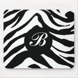 Zebra-Monogramm, Mousepad
