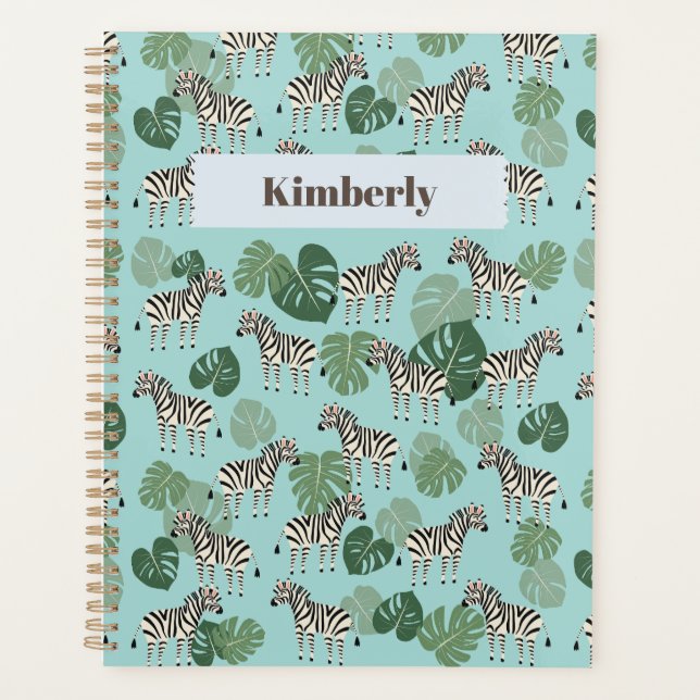 Zebra Monstera Motif (Devant)