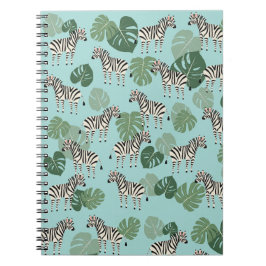 Zebra Monstera Pattern Notizblock