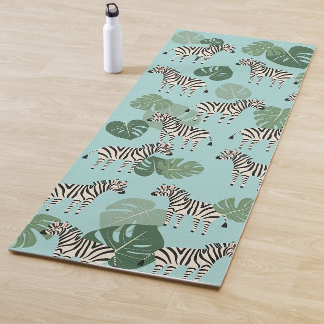 Zebra Monstera Pattern Yogamatte (Beispiel)