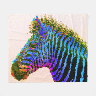 Zebra Mosaik Art. 1 Fleecedecke
