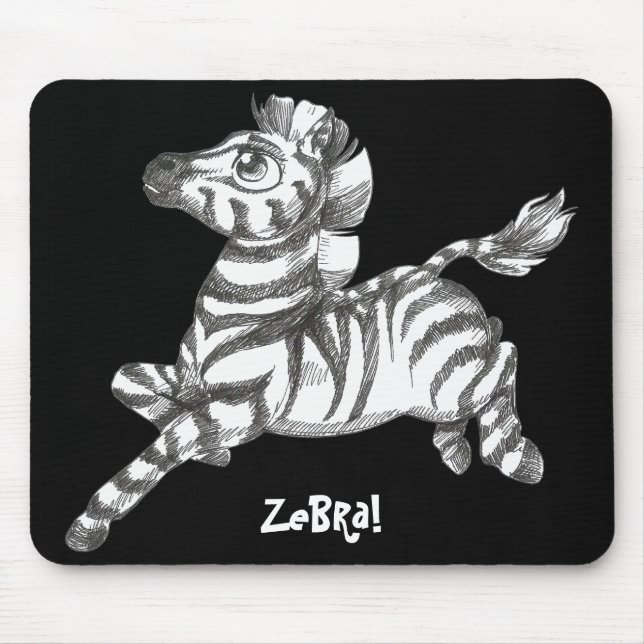 Zebra Mousepad (Vorne)