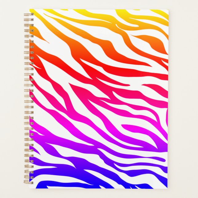 Zebra Multicolore Skin Stripes Pattern-22164 Planer (Vorderseite)