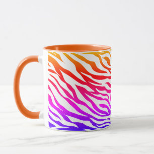 Zebra Multicolore Skin Stripes Pattern-22164 Tasse