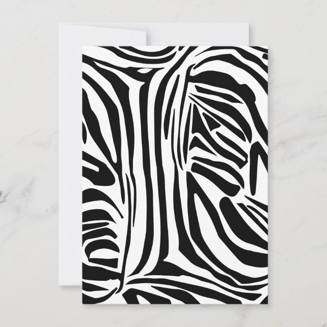 Zebra-Muster Ankündigung (Vorderseite)