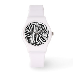 Zebra-Muster Armbanduhr