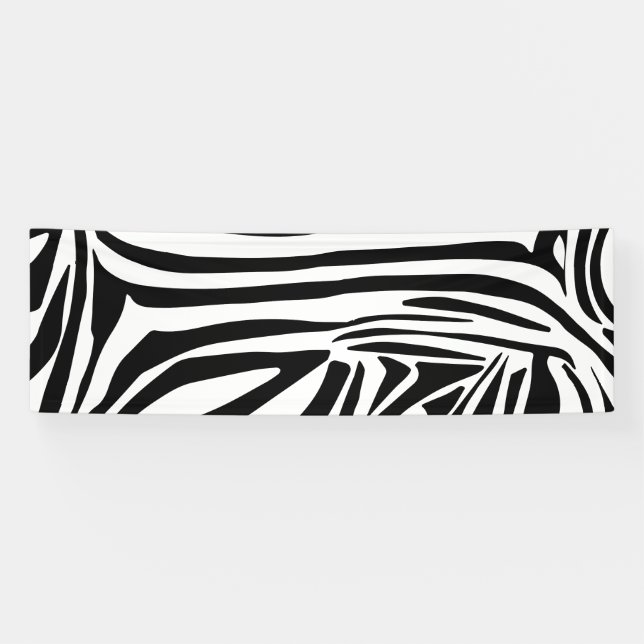 Zebra-Muster Banner (Horizontal)