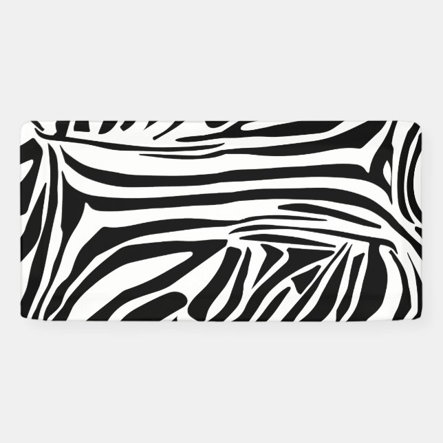 Zebra-Muster Banner (Horizontal)