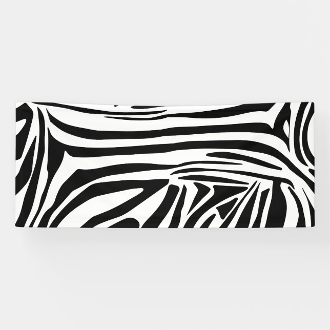 Zebra-Muster Banner (Horizontal)