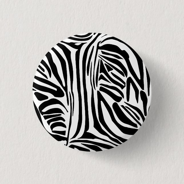 Zebra-Muster Button (Vorderseite)
