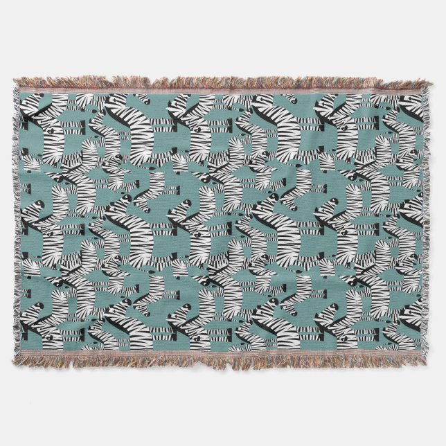 Zebra-Muster Decke (Vorderseite)