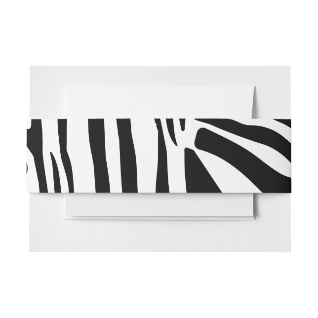 Zebra-Muster Einladungsbanderole (Vorderseite Beispiel)