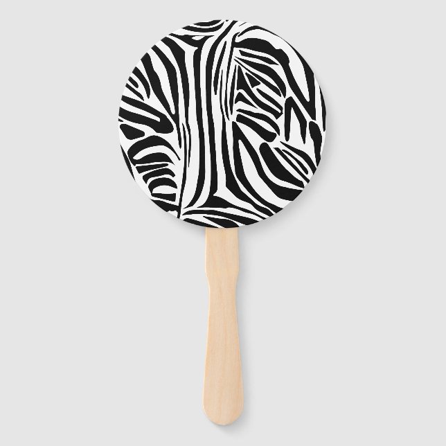 Zebra-Muster Fächer (Vorderseite)