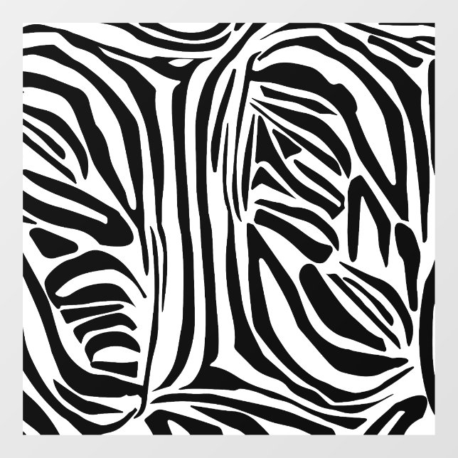 Zebra-Muster Fensteraufkleber (Blatt)