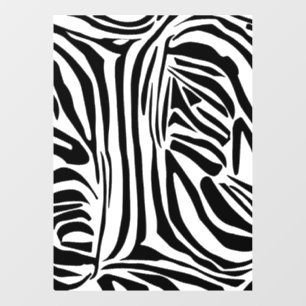 Zebra-Muster Fensteraufkleber