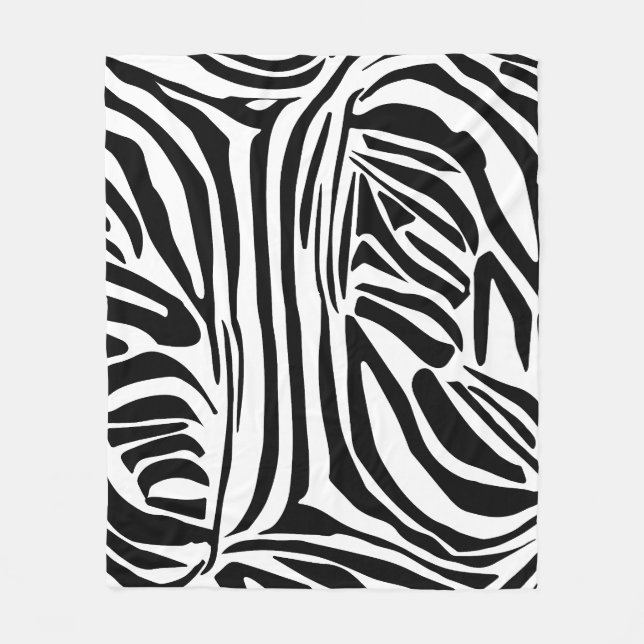 Zebra-Muster Fleecedecke (Vorderseite)