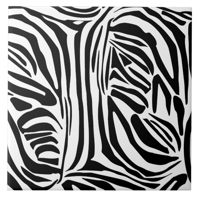 Zebra-Muster Fliese (Vorderseite)