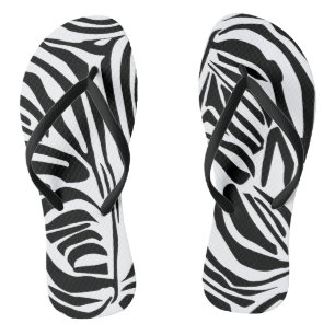 Zebra-Muster Flip Flops
