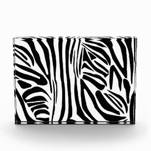 Zebra-Muster Fotoblock