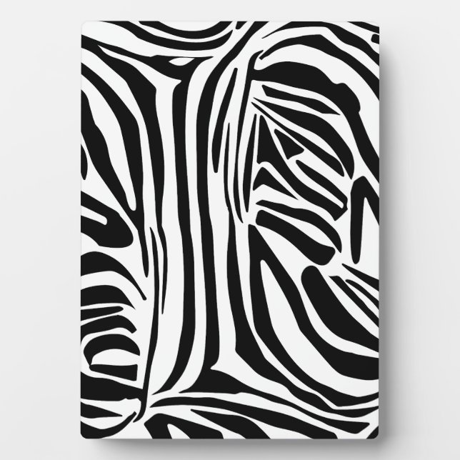 Zebra-Muster Fotoplatte (Vorderseite)