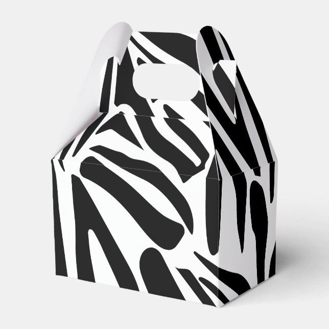 Zebra-Muster Geschenkschachtel (Vorderseite)