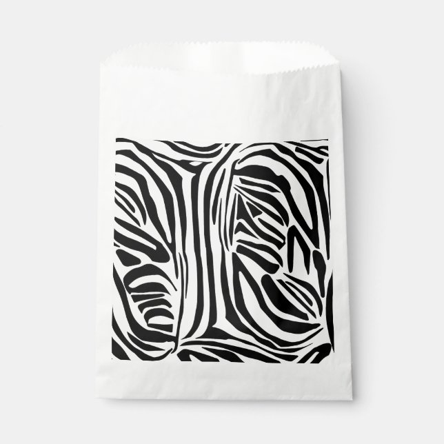 Zebra-Muster Geschenktütchen (Vorderseite)