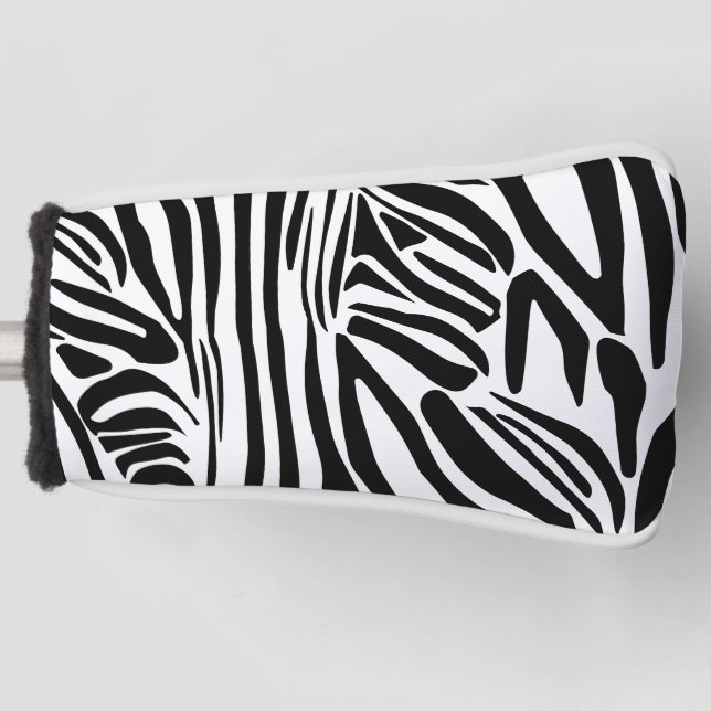 Zebra-Muster Golf Headcover (Vorderseite)