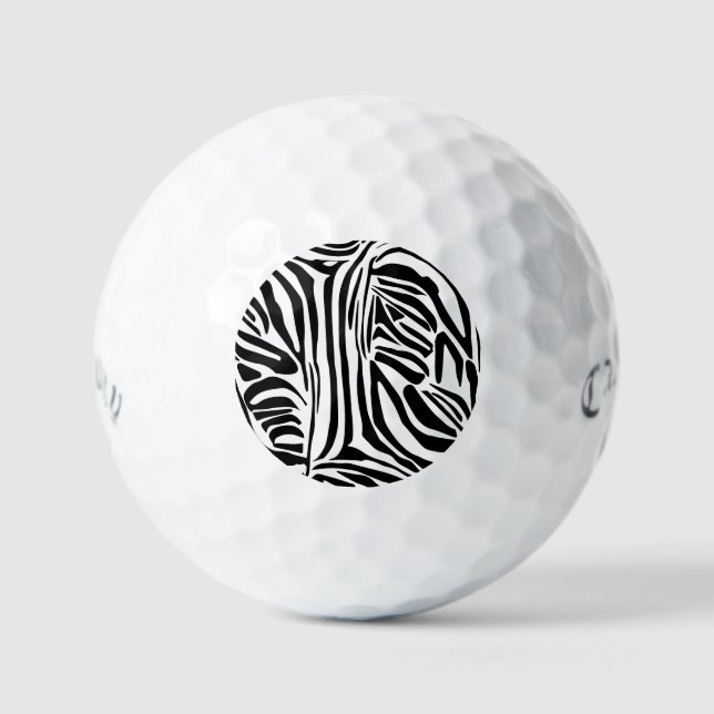 Zebra-Muster Golfball (Vorderseite)