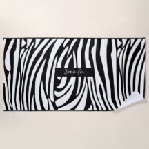 Zebra-Muster in Schwarz und Weiß