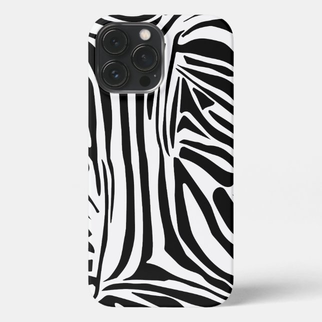 Zebra-Muster iPhone 13 Pro Max Hülle (Rückseite)