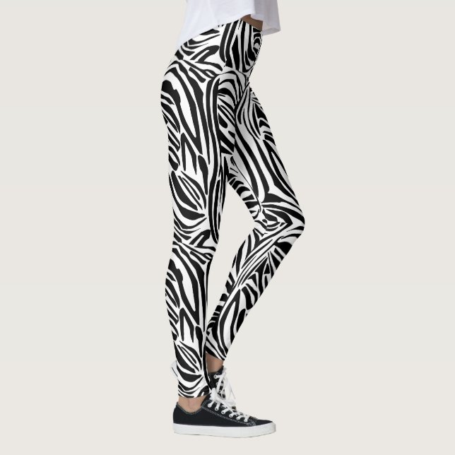 Zebra-Muster Leggings (Rechts)