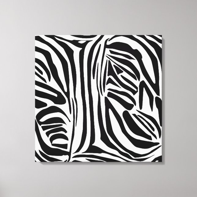 Zebra-Muster Leinwanddruck (Vorderseite)