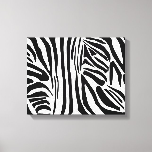 Zebra-Muster Leinwanddruck (Vorderseite)