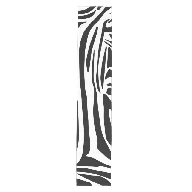 Zebra-Muster Mittelgroßer Tischläufer (Vorderseite)