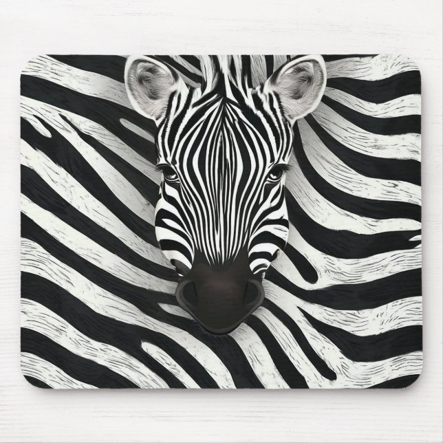 Zebra-Muster Mousepad (Vorne)