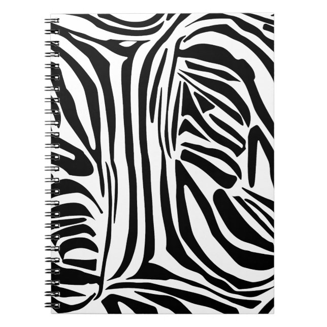 Zebra-Muster Notizblock (Vorderseite)