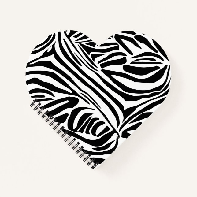 Zebra-Muster Notizbuch (Vorderseite)