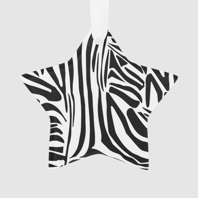 Zebra-Muster Ornament (Vorderseite)