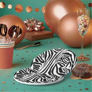 Zebra-Muster Pappteller
