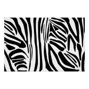 Zebra-Muster Poster