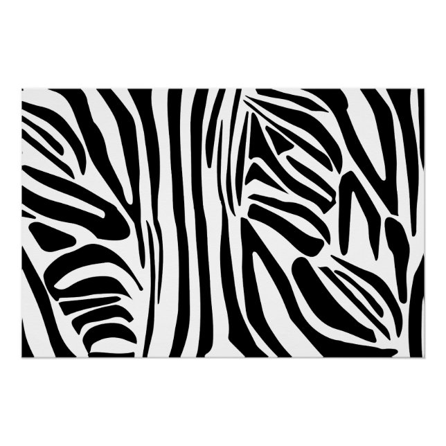 Zebra-Muster Poster (Vorderseite)
