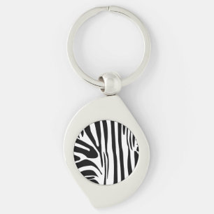 Zebra-Muster Schlüsselanhänger