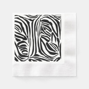 Zebra-Muster Serviette