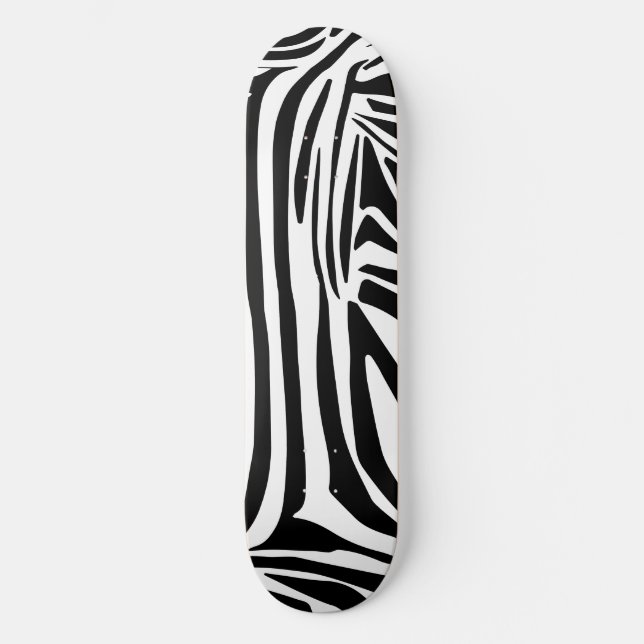 Zebra-Muster Skateboard (Vorderseite)