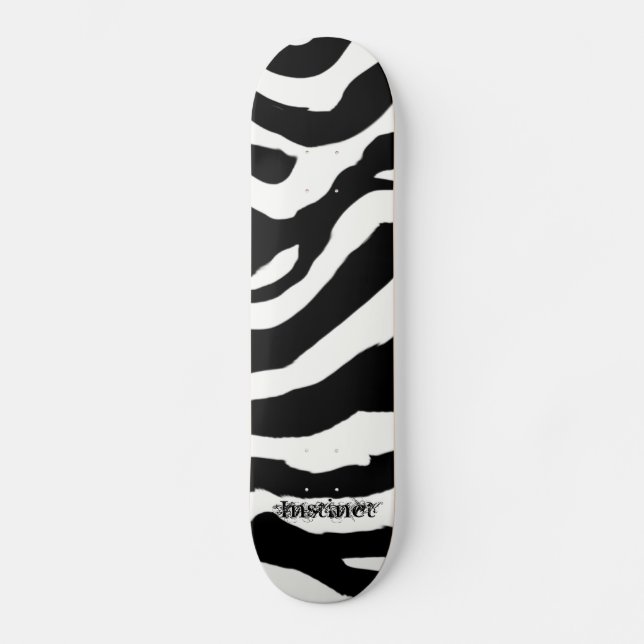 Zebra-Muster Skateboard (Vorderseite)