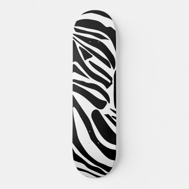 Zebra-Muster Skateboard (Vorderseite)